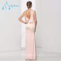 Sequined Beading Pleat Sashes Satin Sexy Evening Dress